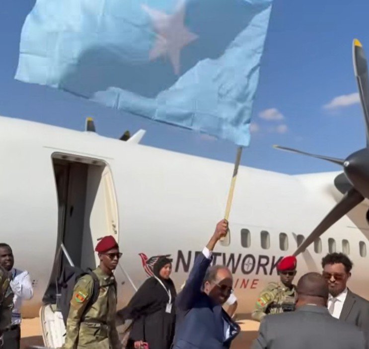 President Hassan Sheikh Mohamud Las Anod