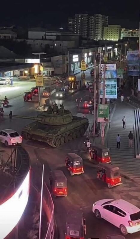 KM4 Tank anti protest