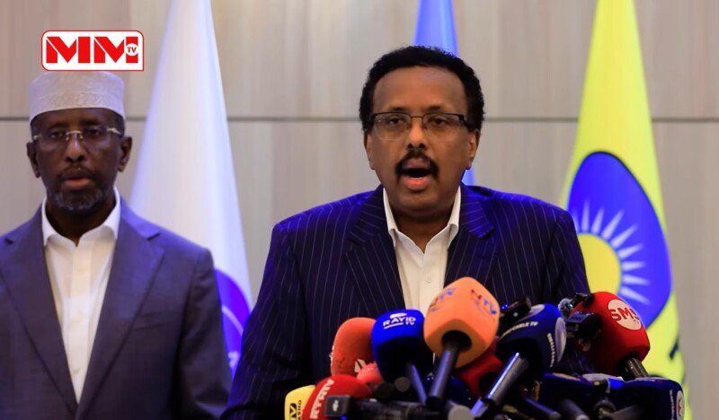 Former Presidents Shariif and Farmaajo