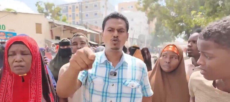 Protest eviction Wadajir Mogadishu